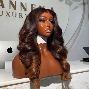Maya - 13 X 6 HD Frontal - 24" - Natural Brown Tip - 450grams