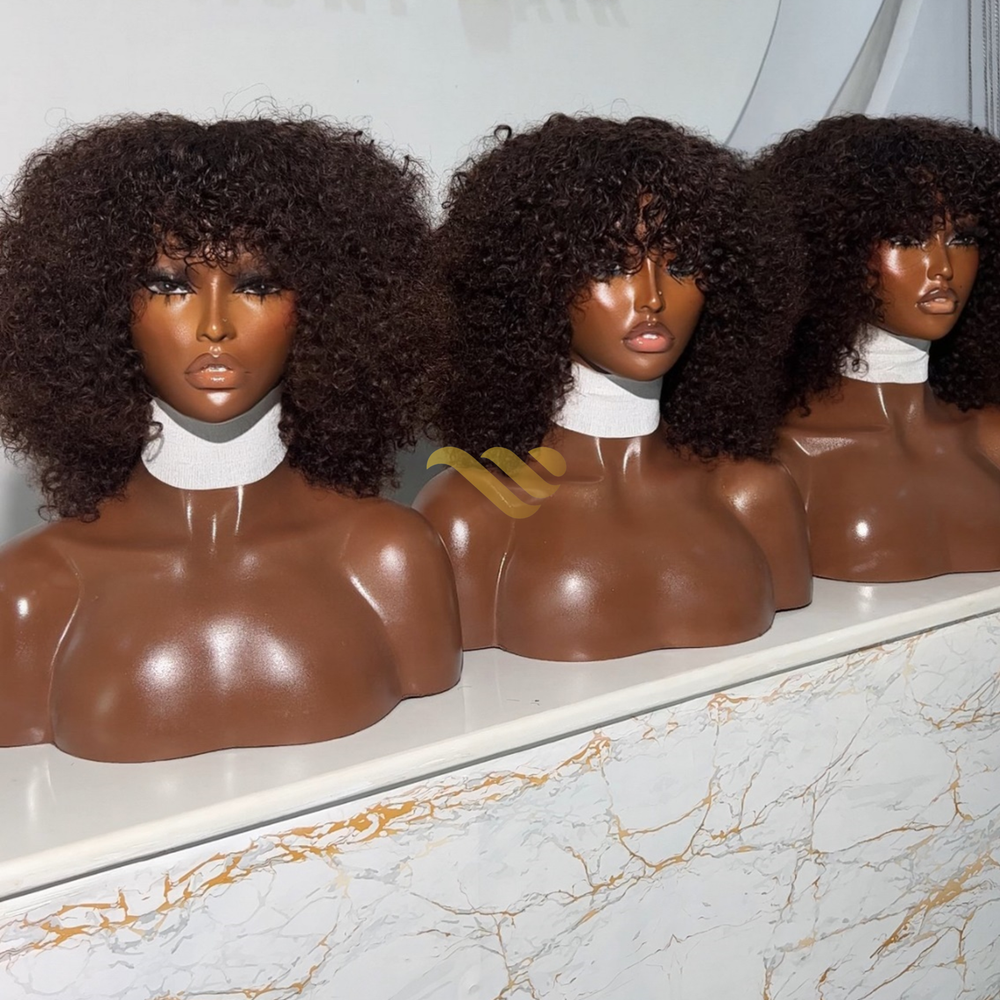 NEW CURLY FRINGE WIG
