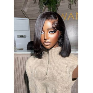 10" SPECIAL CUT DONOR STRAIGHT WITH HD FRONTAL WIG